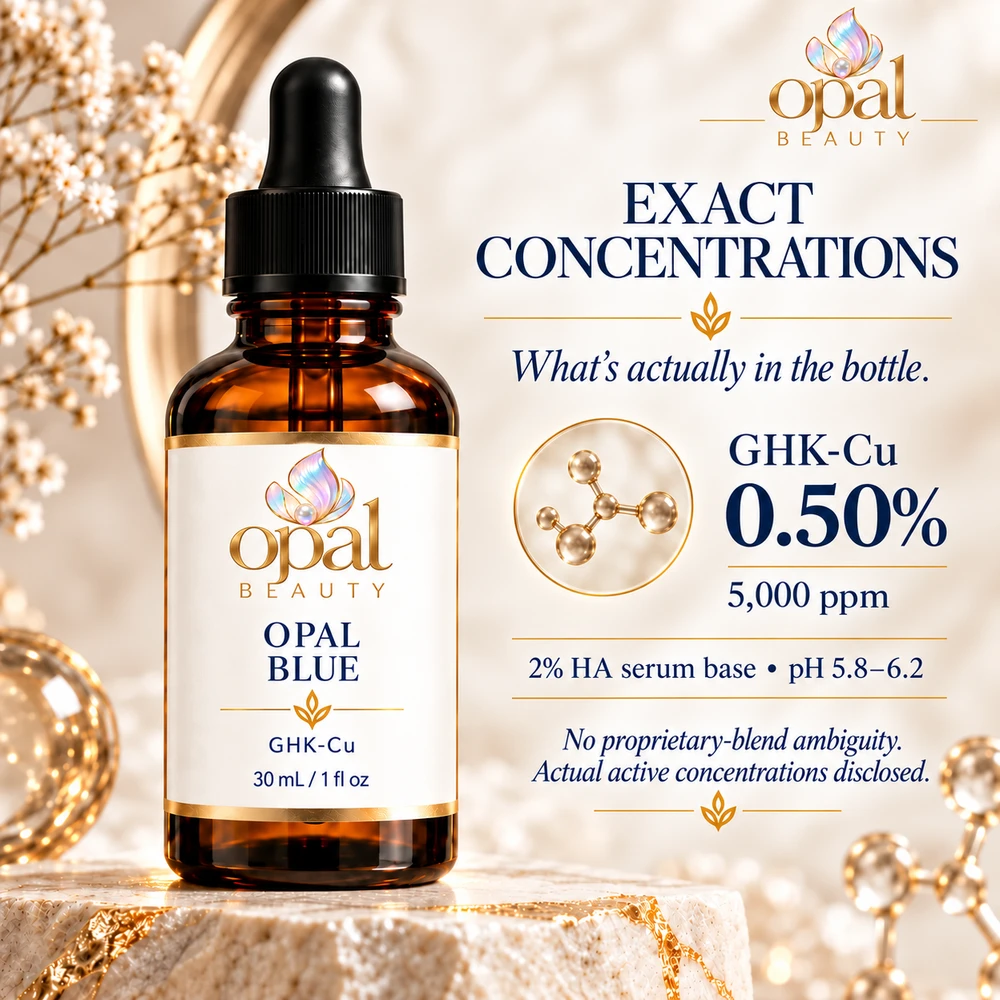 Opal Blue active concentrations